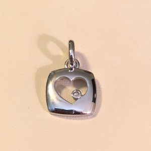 Daring Diamond Heart Cut-Out Pendant